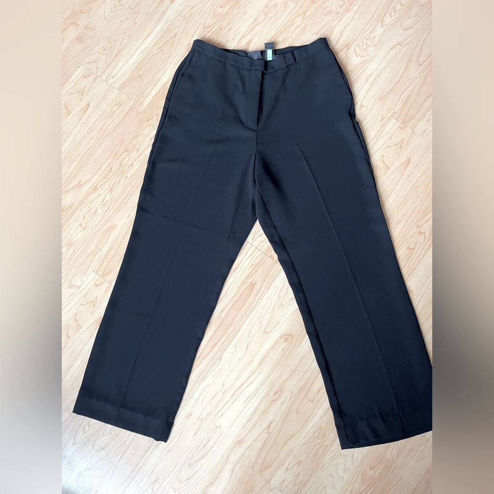 Black formal High Rise Wide Leg Pant